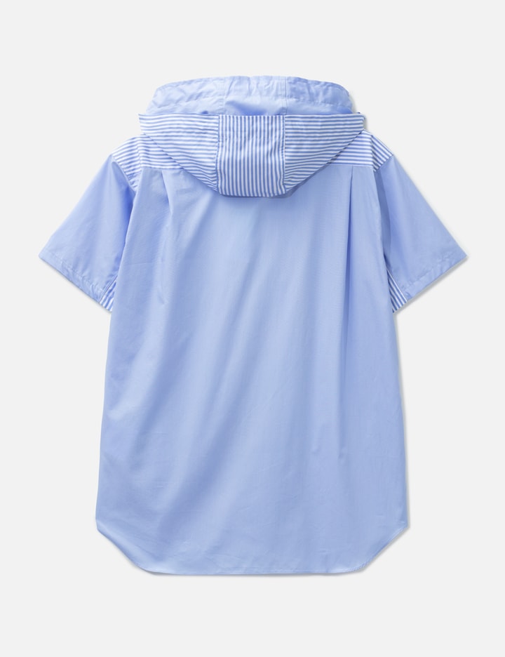 CDG Shirt Hooded Short Sleeves Striped Shirt