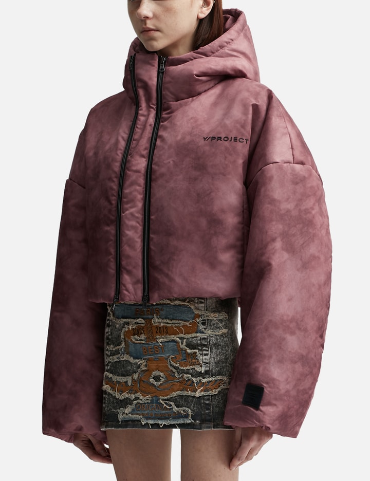 더블 카라 크롭 푸퍼 재킷 Placeholder Image