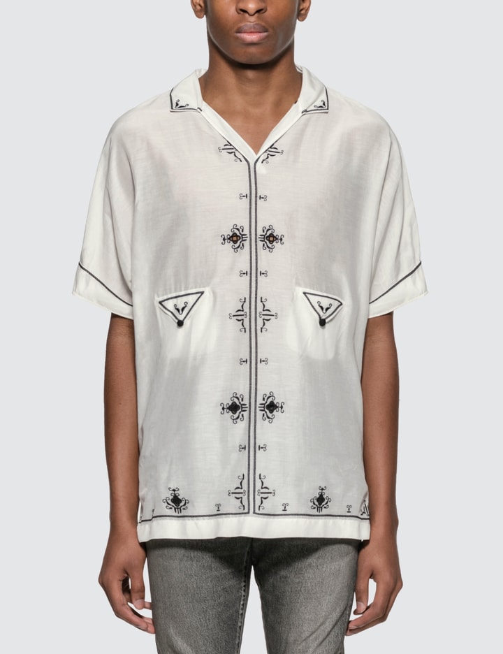 Lamé Embroidered Tunic Shirt Placeholder Image