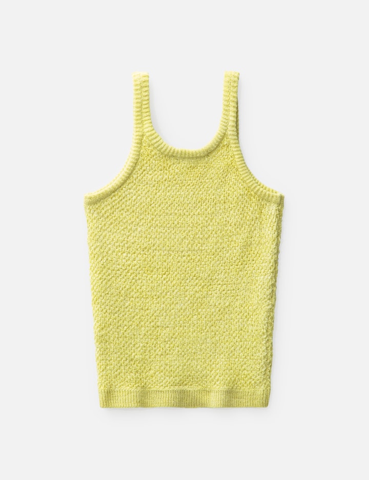 Shop Lgn Louis Gabriel Nouchi Tank Top In Tencel Textured Knit In Yellow