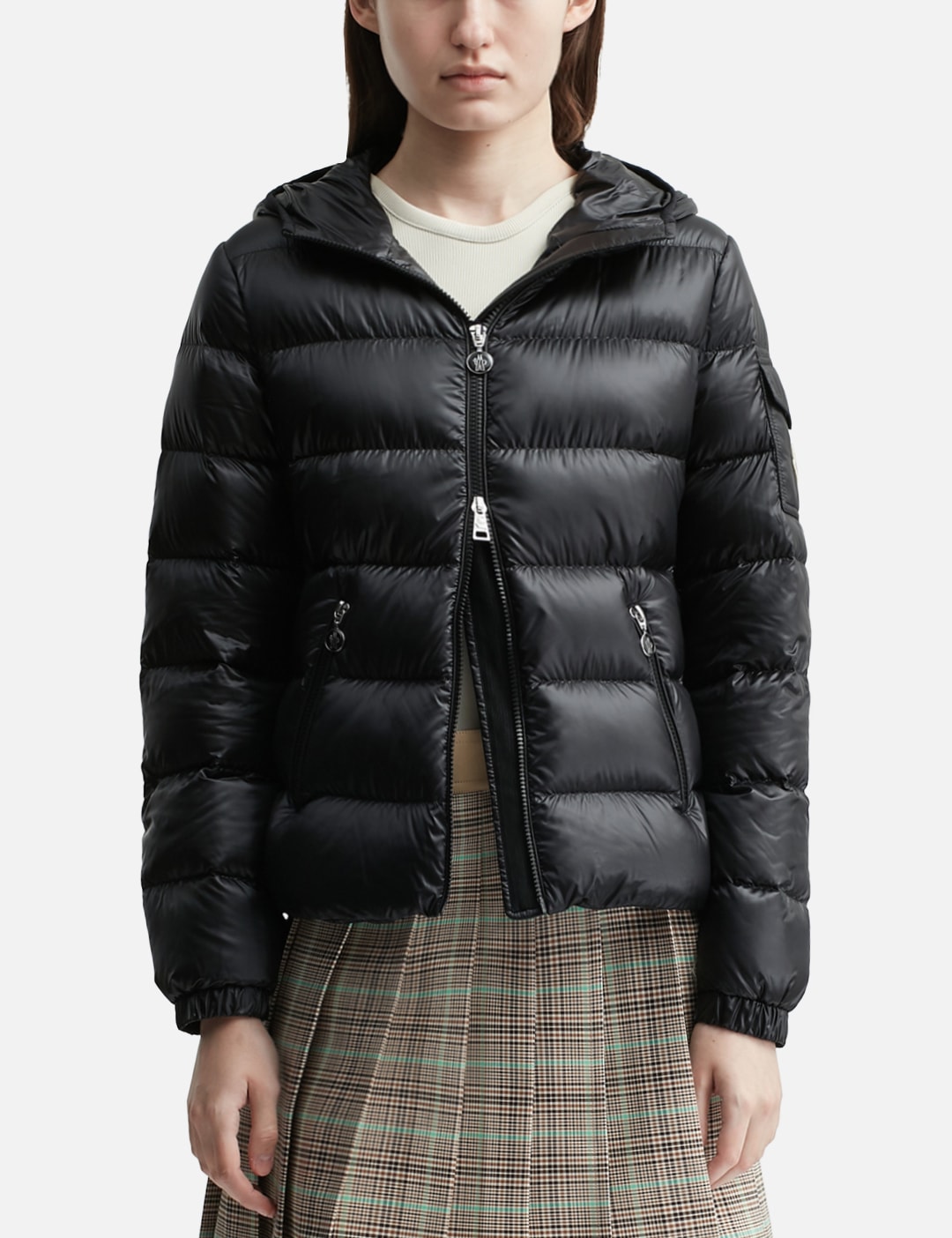 Glesse Hooded Short Down Jacket view 13