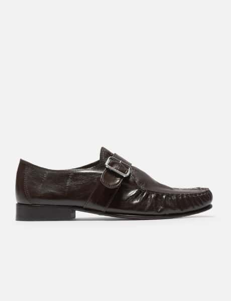 Marni Eel-Effect Leather Wallabee Shoe