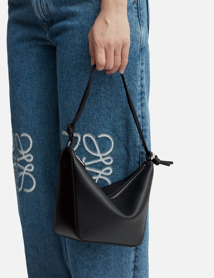 Loewe Mini Hammock Hobo Bag In Classic Calfskin In Black