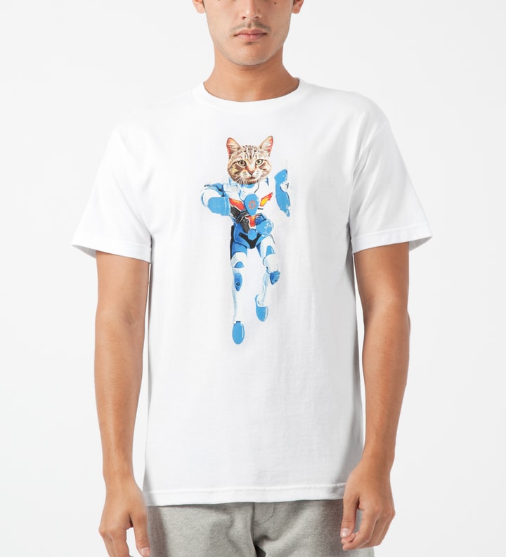 White Mellowhype Ultra Cat T-Shirt Placeholder Image