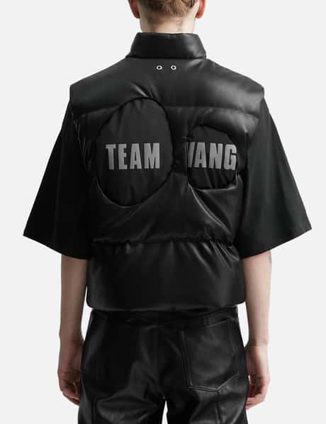 Team Wang - チーム・ワン デザイン バルーン フェイクレザー ダウン 