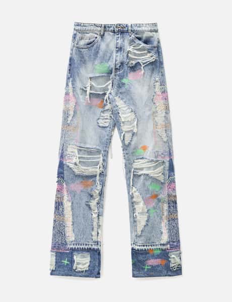 Needles - Assorted Patches Jeans  HBX - Globally Curated Fashion and  Lifestyle by Hypebeast