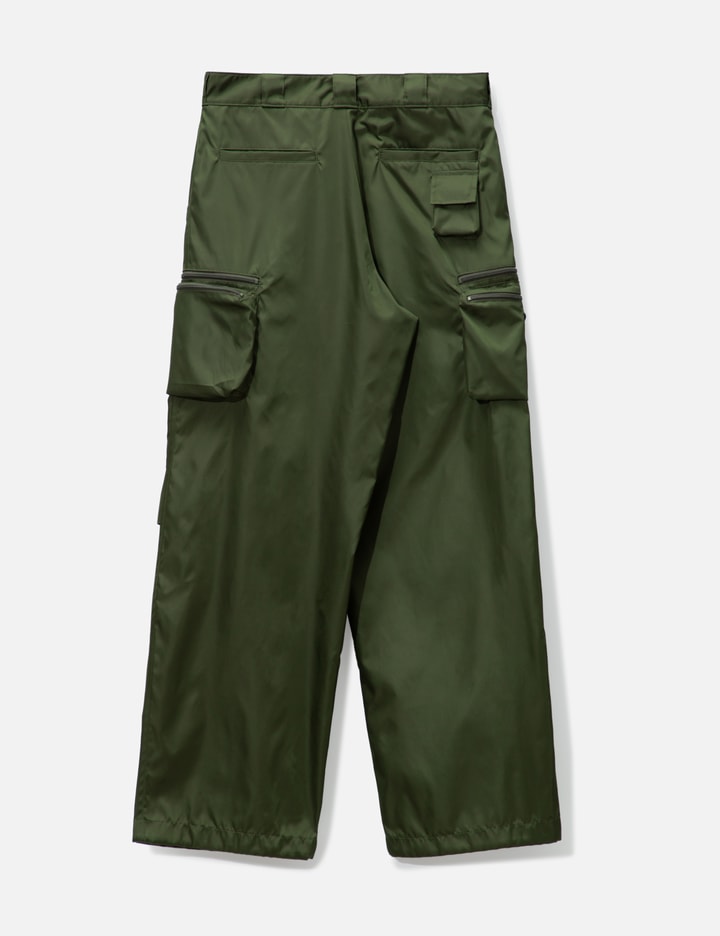 Shop Prada Re-nylon Pants In Green