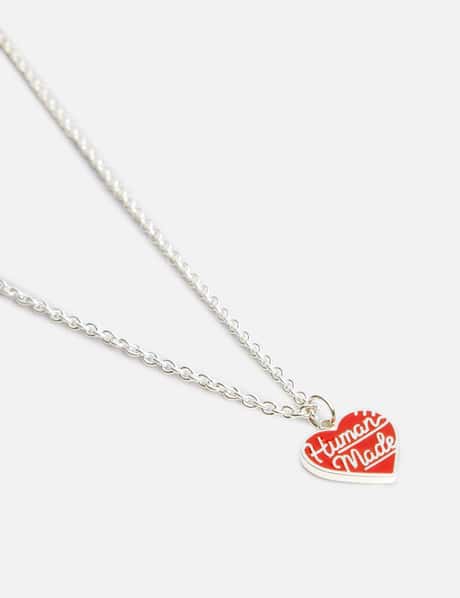 Human Made - Heart Silver Necklace | HBX - Globally Curated 