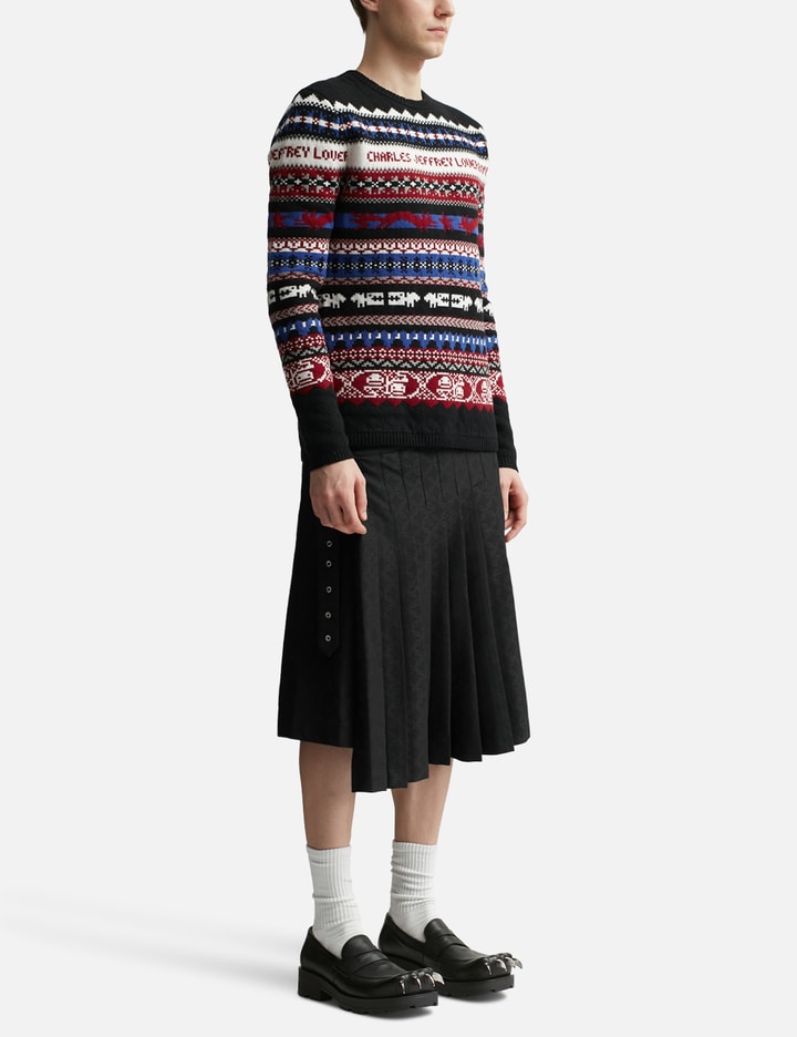 Graphic-Print Pleated Skort Placeholder Image