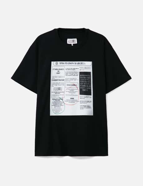 MM6 Maison Margiela Newspaper Logo T-shirt