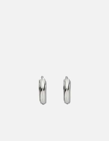 Wooody Hoop Oxidised Earrings view 8