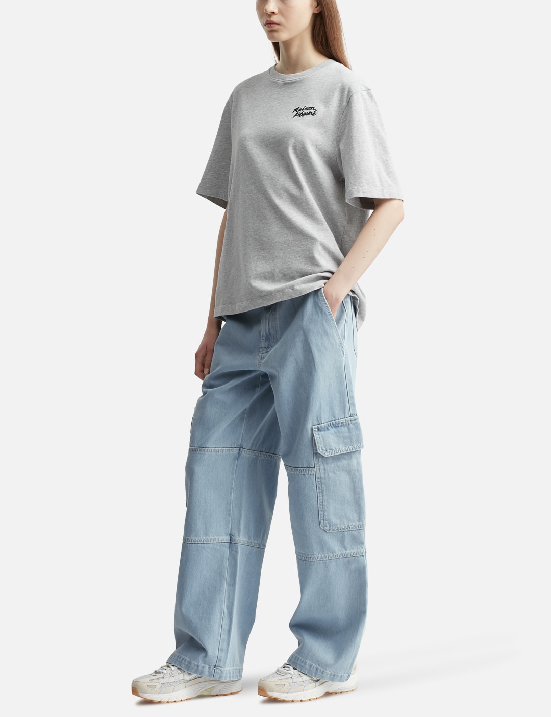 Belted Utility Denim Pants view 12
