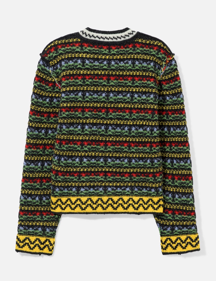 Marni Shetland Wool Sweater With Fairisle Motif