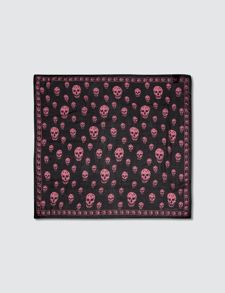 Allover Skull Print Silk Scarf Placeholder Image