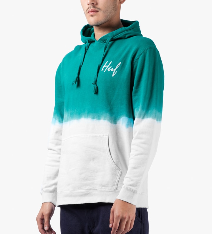 Jade/Off White Tie-dye Pullover Hoodie Placeholder Image