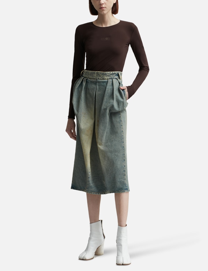 Knee Length Denim Skirt Placeholder Image