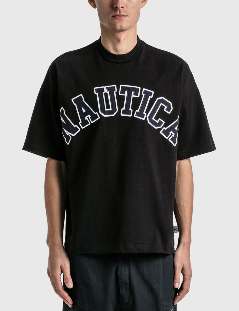 NAUTICA◆21SS/TOO HEAVY/アーチロゴ/長袖Tシャツ/L/コットン/BLK/211-1277 Nautica JP - \"Too Heavy\" Arch Logo T-shirt -HBX LTD- | HBX