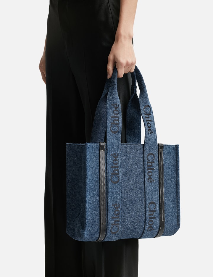 Chloé Medium Woody Denim Tote