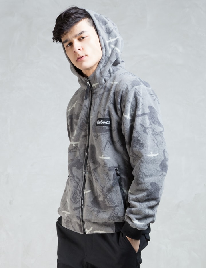 Grey Reversible Fleece Hoodie Placeholder Image