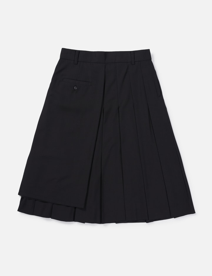 Layered Pleated MIDI Skirt