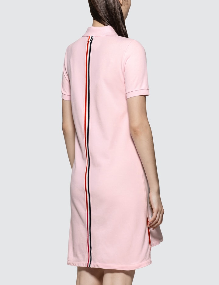 Short Sleeve A-line Polo Dress W/ Cb Rwb Stripe In Classic Pique Placeholder Image