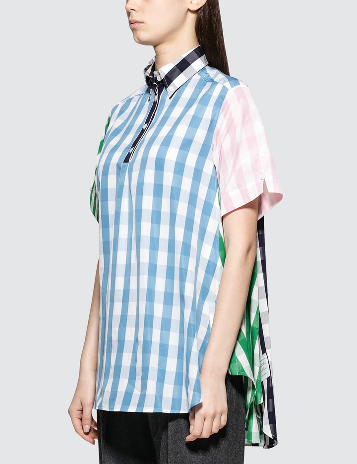 S/s Thigh Length Oversized Circle Shirtdress In Funmix Gingham Check Poplin Placeholder Image