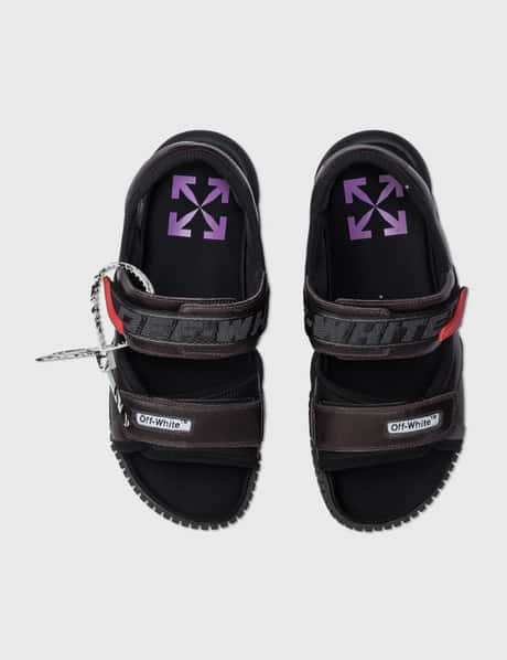 Off white men sandal Arrow Slide Sandals in BLACK - WHITE for Men | Off-White™ main image 2