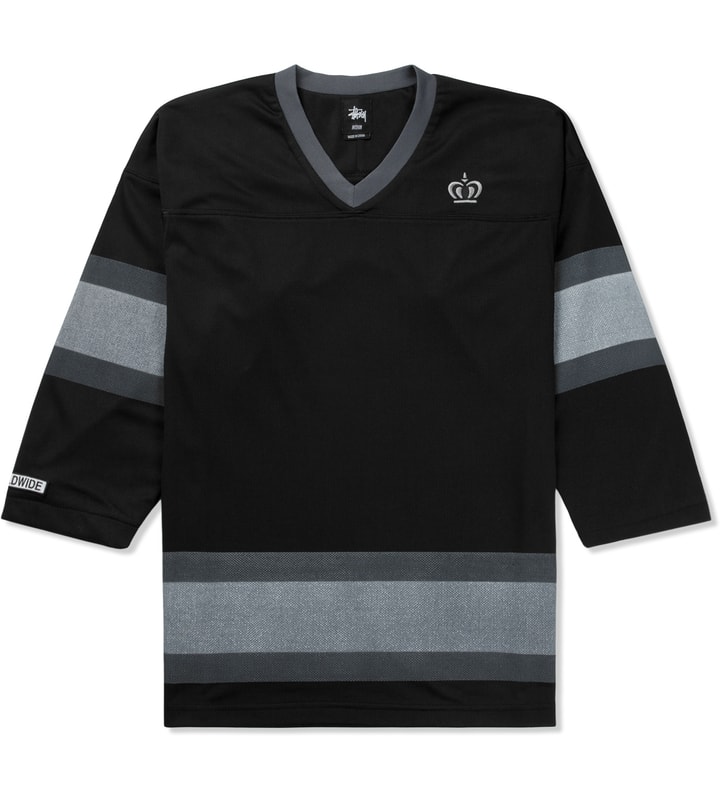 Black Mesh Hockey Jersey Placeholder Image