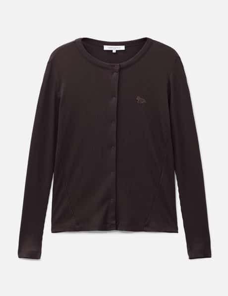 메종 키츠네 Baby Fox Ribbed Cardigan