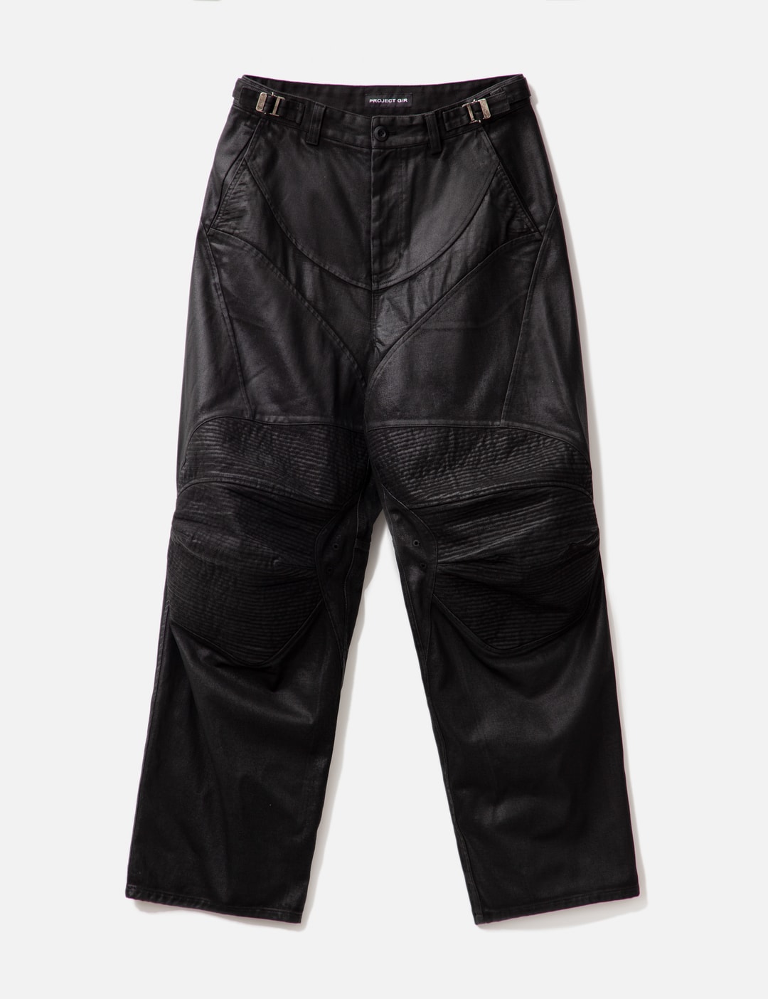 PROJECT G/R - COATED BIKER ARMOURED PANTS | HBX - ハイプビースト  