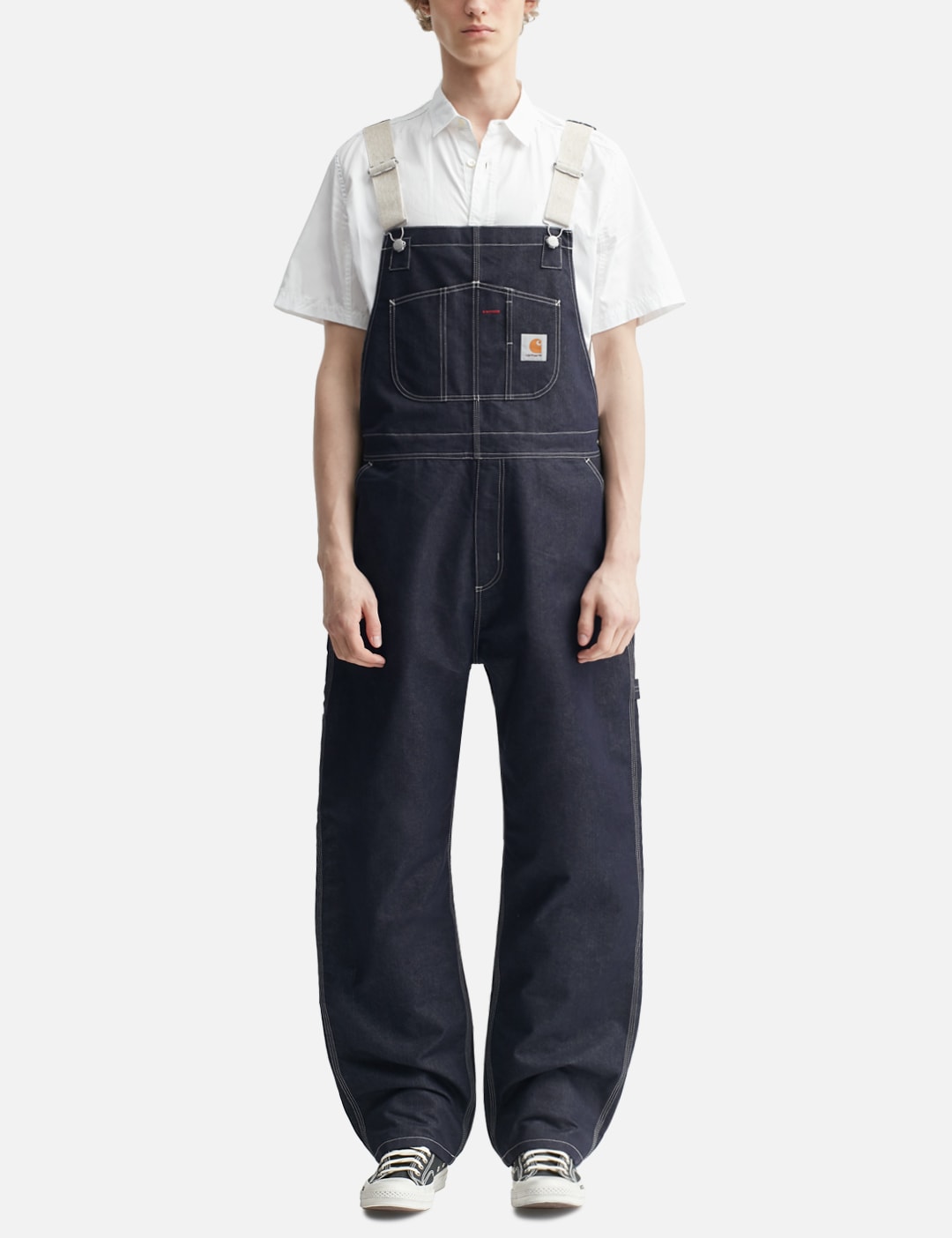 X Carhartt Reactive-Dyed Denim Overall view 11