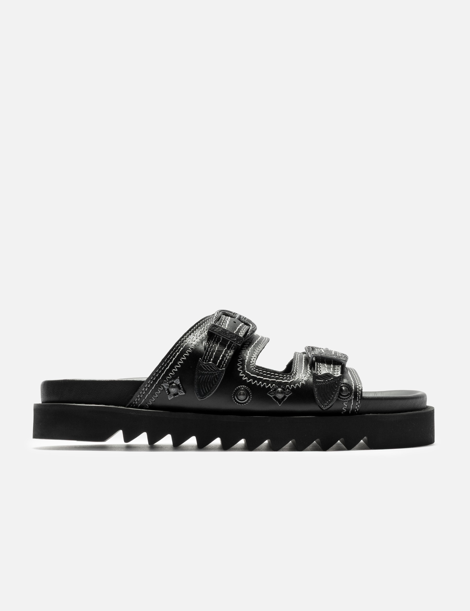 Black Buckle Sandals view 13