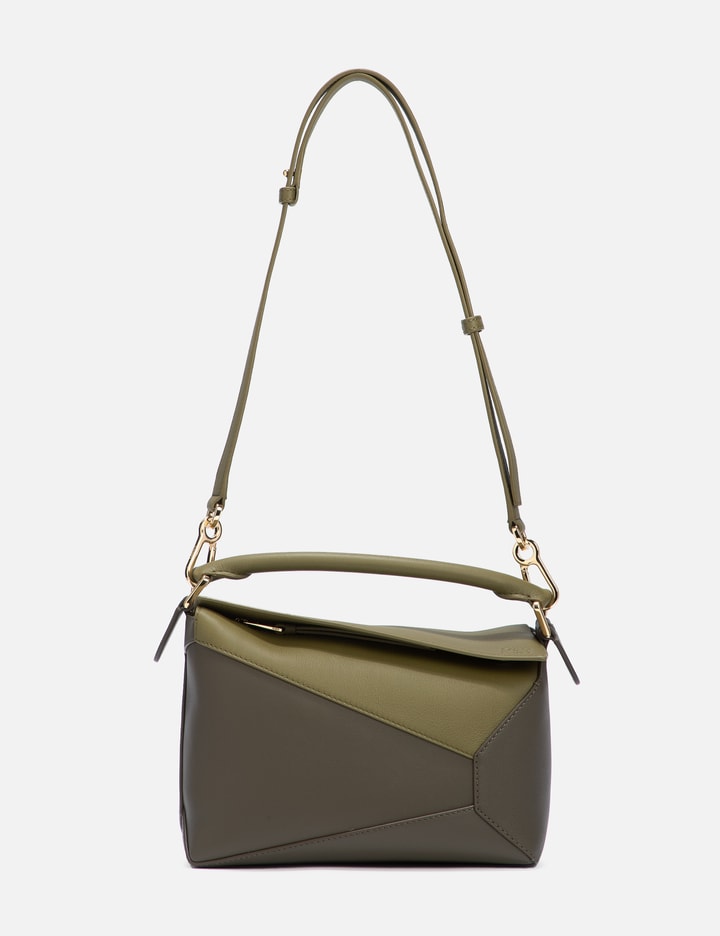 Loewe Women's Small Bicolor Puzzle Bag - Olive