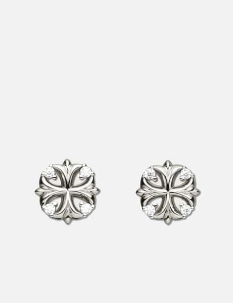 MIDNIGHTFACTORY Maltese Cross Stud Earrings