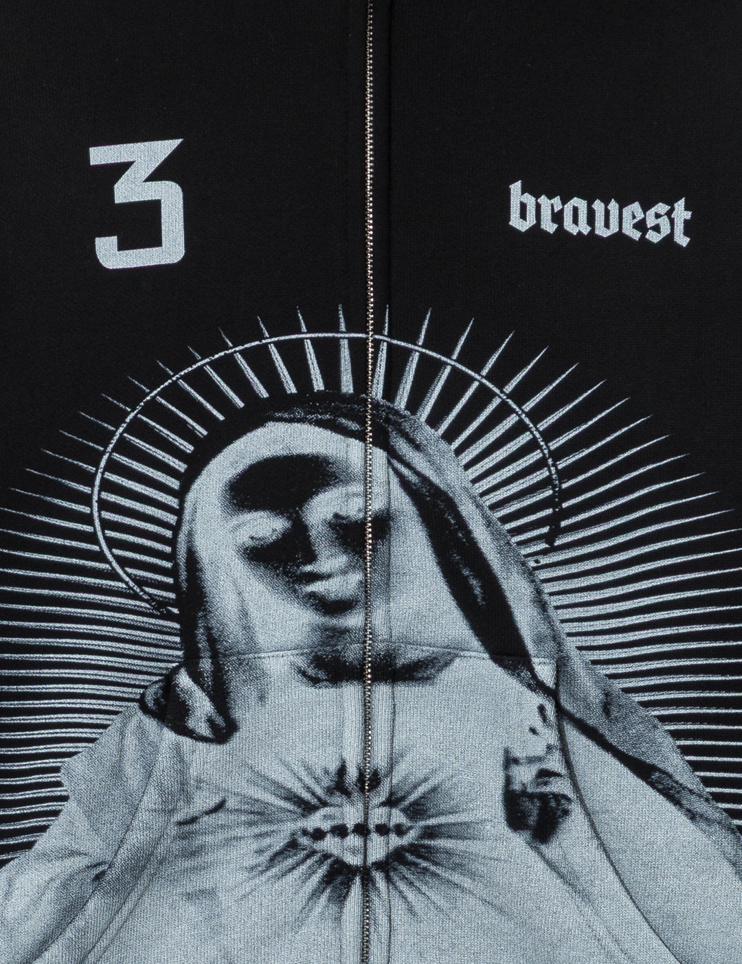 Black Mary Zip Up Hoodie view 18