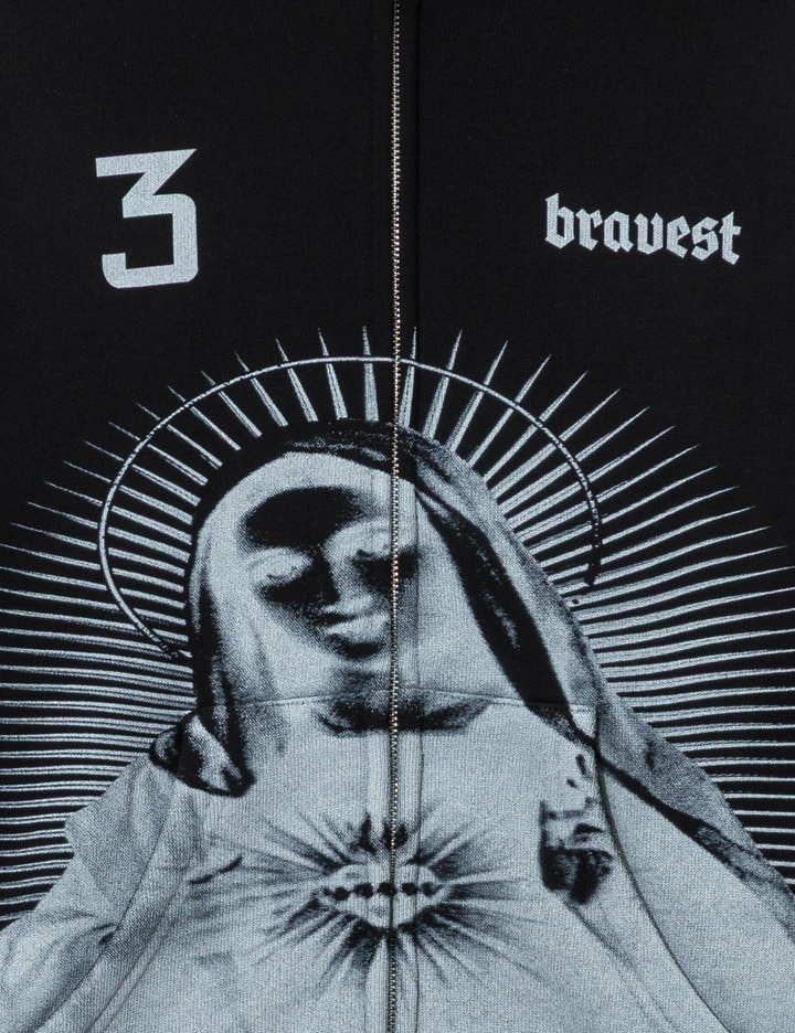 Bravest Studios Black Mary Zip Up Hoodie