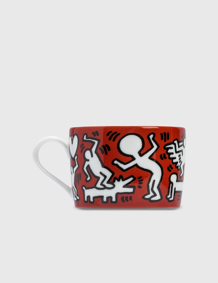 Keith Haring "White on Red" Porcelain Tea Cup Set Placeholder Image