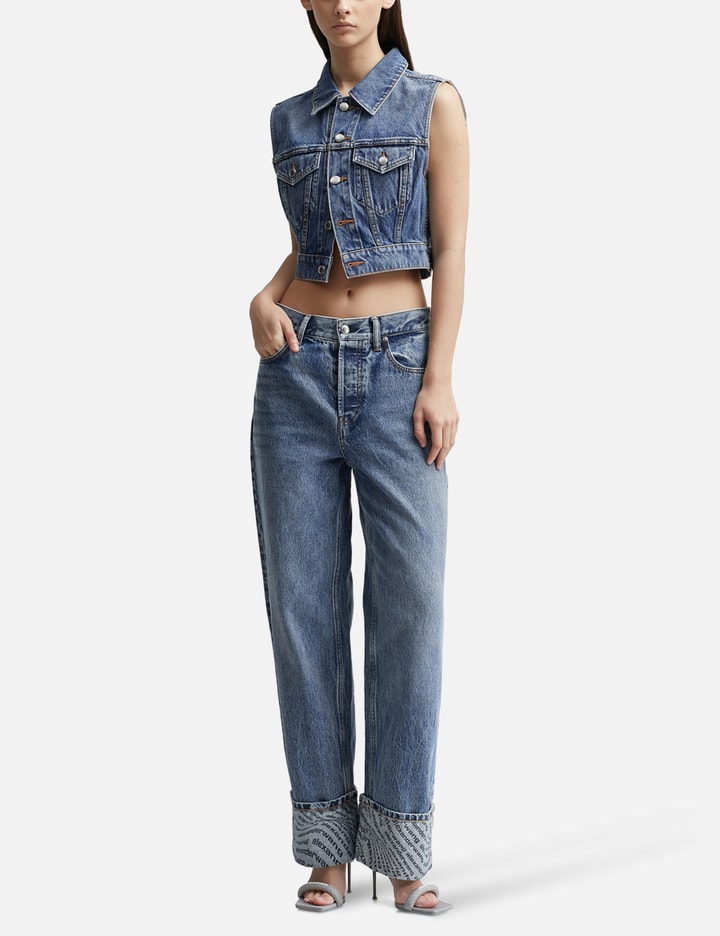 Wave Cuff Wide Jeans Placeholder Image