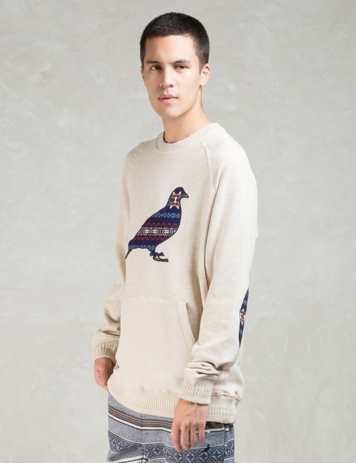 White Beacon Pigeon Crewneck Sweatshirt Placeholder Image