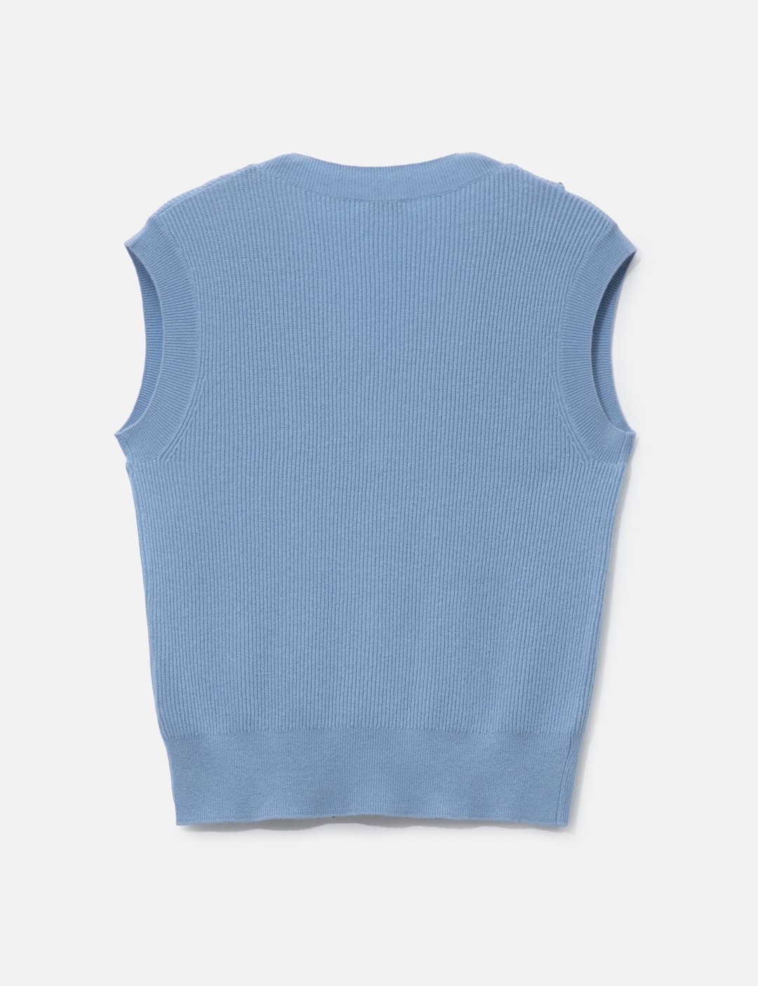 Light Blue Button Vest view 9