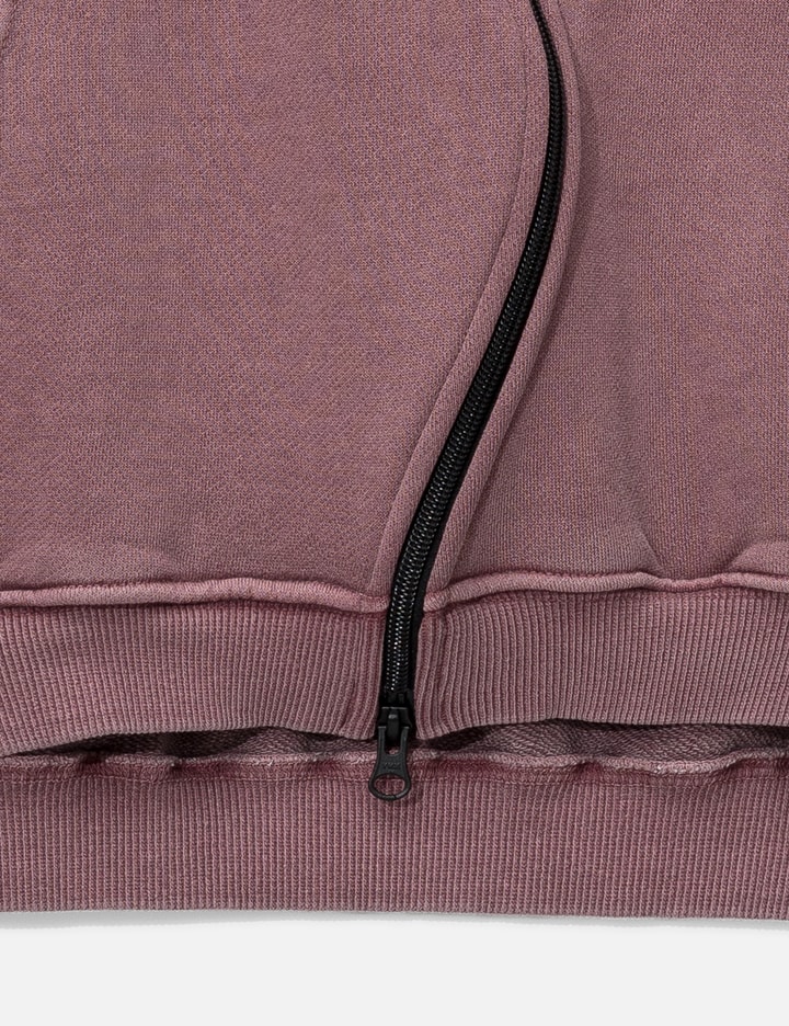 Curved Zip-Up Round Hem Hoodie Placeholder Image