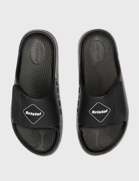 F.C. Real Bristol - OOFOS FCRB EMBLEM Sport Flex Slides | HBX  