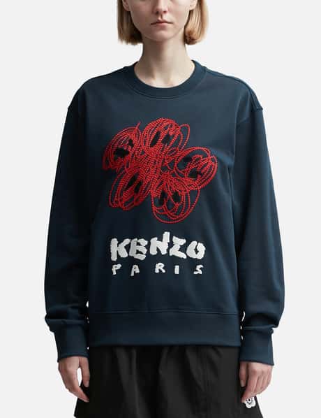 Kenzo Kenzo Drawn Varsity Embroidered Sweatshirt