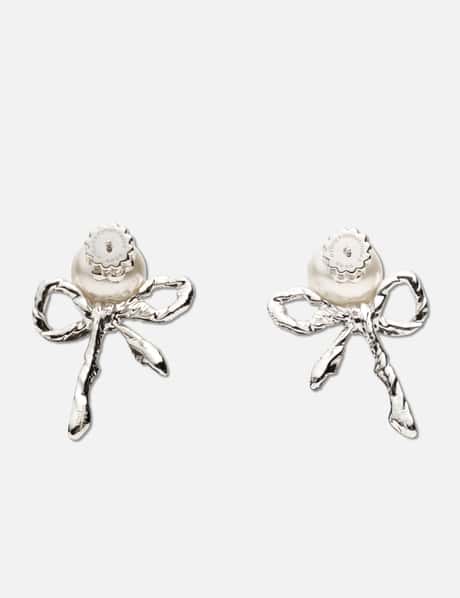 SHUSHU/TONG × YVMIN Twisted Rope Bow Pearl Earring view 7
