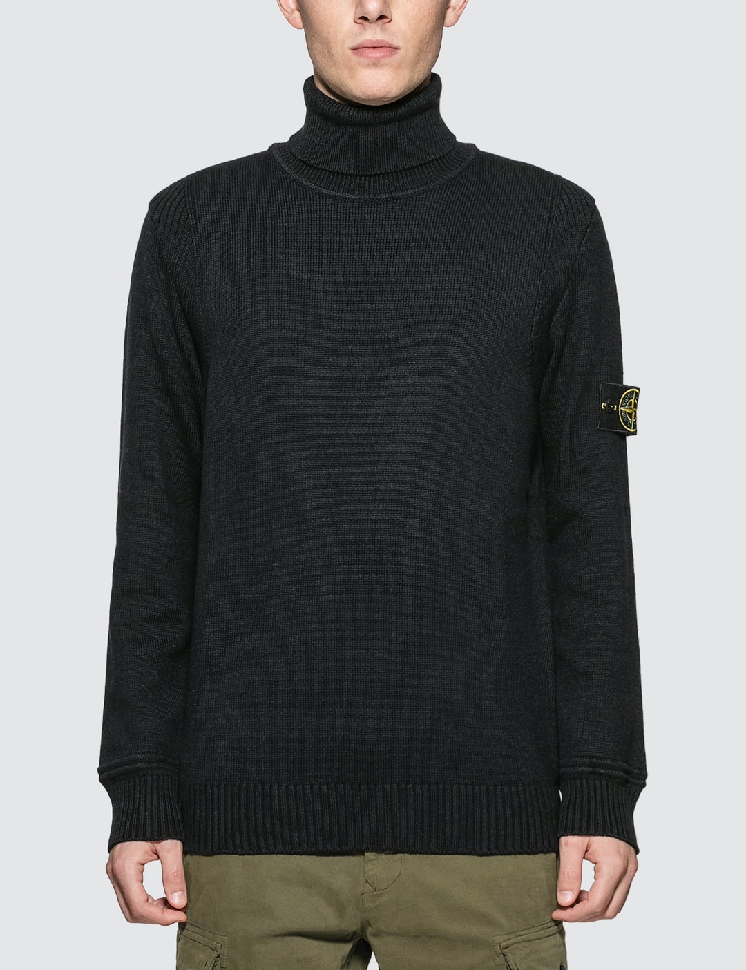 verkopen krullen enkel en alleen Stone Island - Turtle Neck Knitted Sweater | HBX - Globally Curated Fashion  and Lifestyle by Hypebeast