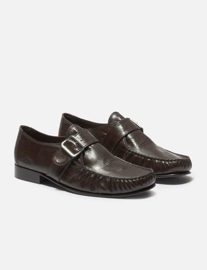 Marni Eel-Effect Leather Wallabee Shoe