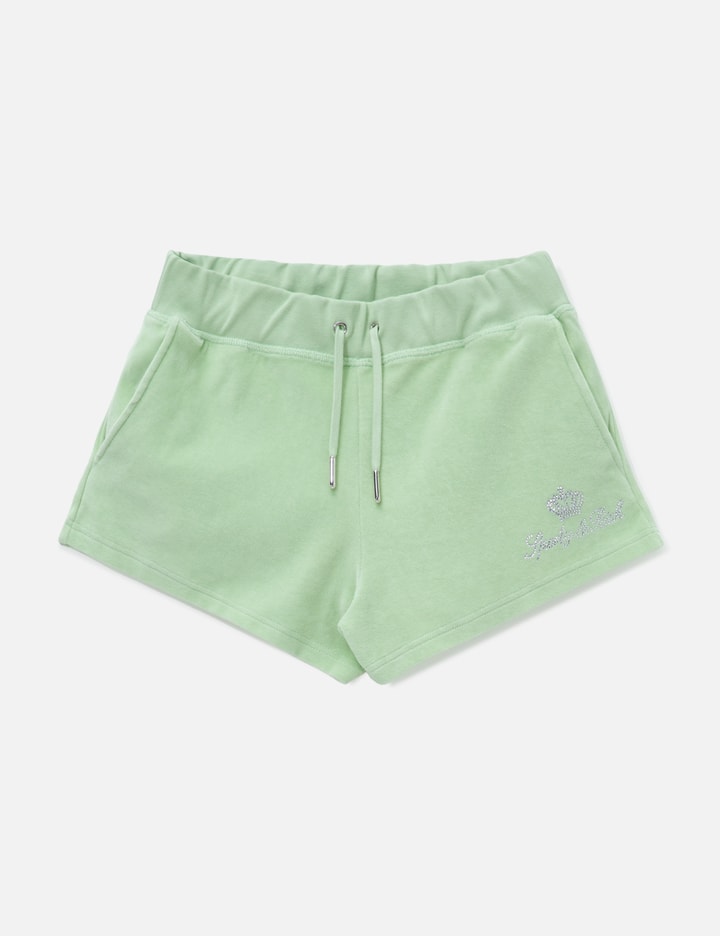 Sporty & Rich Sporty & Rich X Juicy Couture Script Velour Short