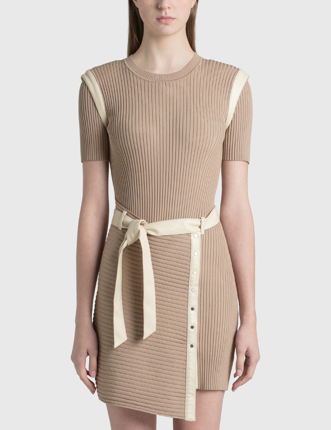 Jonathan Simkhai - Hardin Compact Rib Belted Dress | HBX Jonathan Simkhai - Hardin Compact Rib Belted Dress | HBX