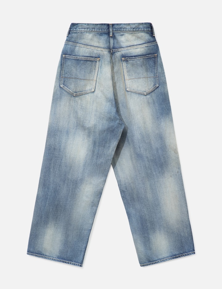 Damage Wide 5p Denim Pants