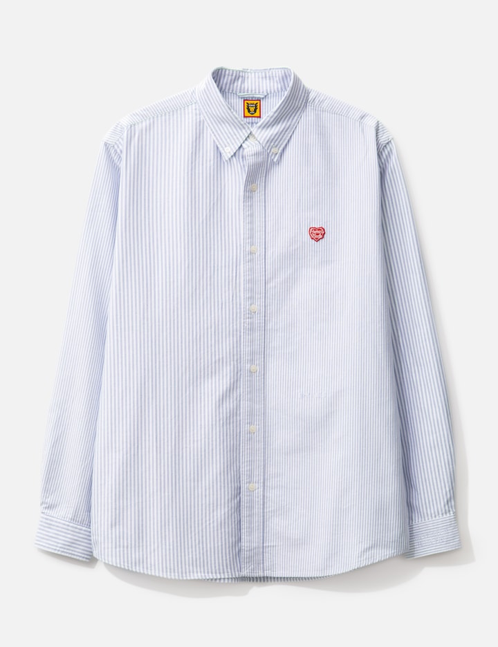 Shop Human Made Stripe Oxford Bd Shirt In Blue